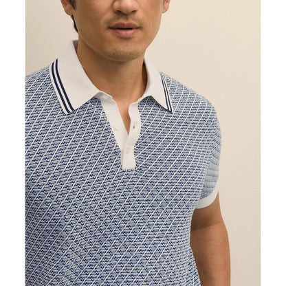 Supima Cotton Diamond Polo Sweater