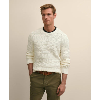 Supima Cotton Gansey Knit Sweater