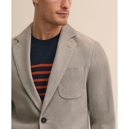 Perforated Suede Sport Coat