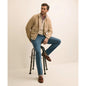 Suede Safari Bomber Jacket