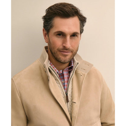 Suede Safari Bomber Jacket
