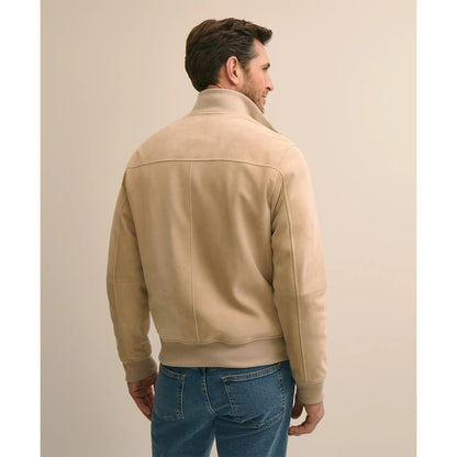 Suede Safari Bomber Jacket