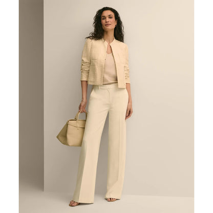 Linen-Cotton Blend Sequin Jacket