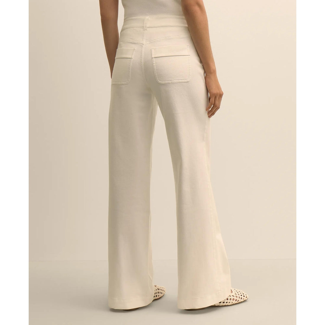 Patch-Pocket Flare Jeans