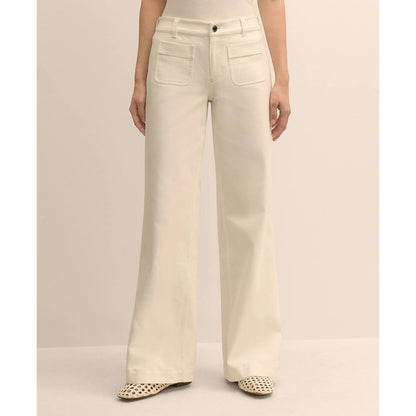 Patch-Pocket Flare Jeans
