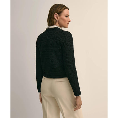 Mercerized Cotton Crochet Sweater Jacket
