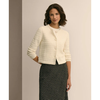 Mercerized Cotton Crochet Sweater Jacket