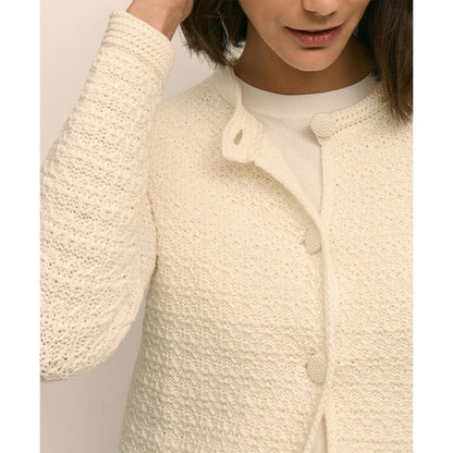 Mercerized Cotton Crochet Sweater Jacket