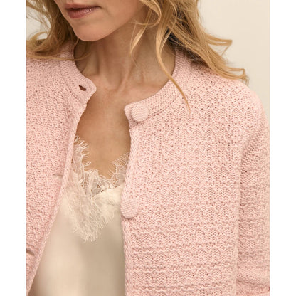 Mercerized Cotton Crochet Sweater Jacket