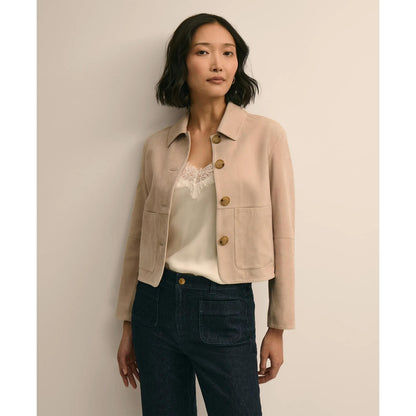 Suede Cropped Jacket