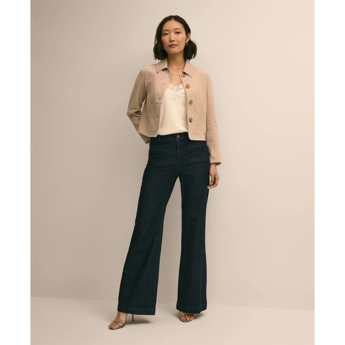 Suede Cropped Jacket