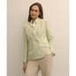 Viscose Melange Tweed Double-Breasted Jacket