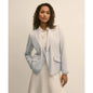 Viscose Melange Tweed Double-Breasted Jacket