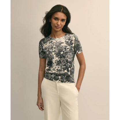 Floral Print Cotton Shell