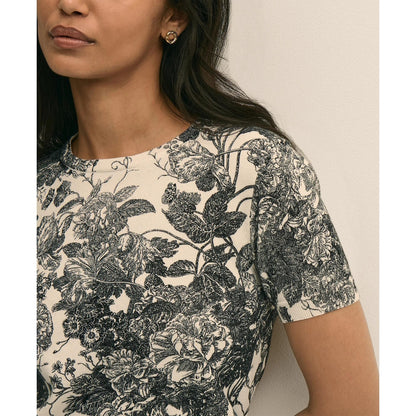 Floral Print Cotton Shell