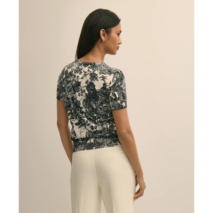 Floral Print Cotton Shell