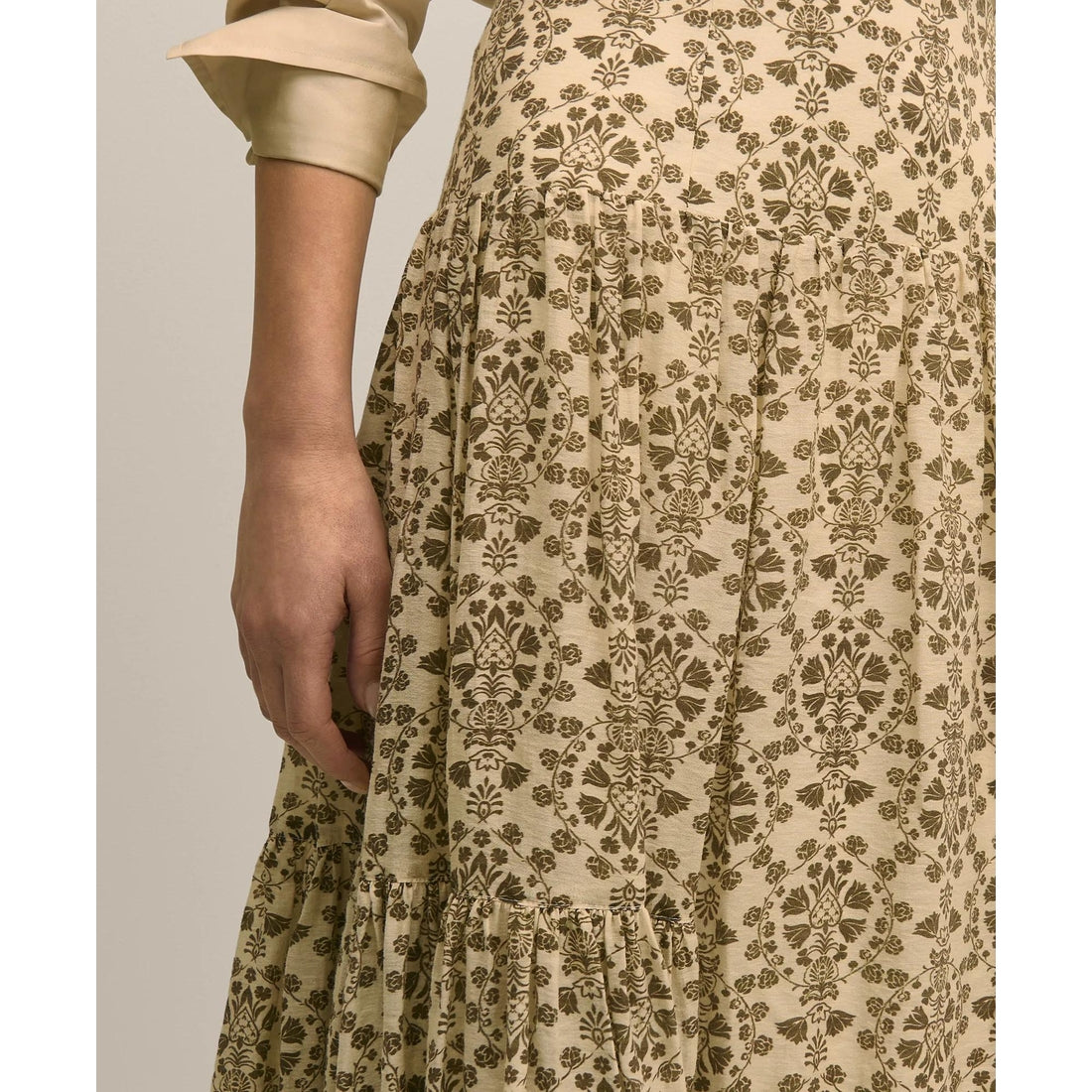 Mosaic Motif A-Line Skirt