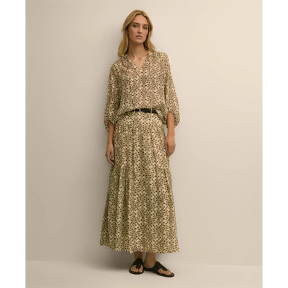 Mosaic Motif A-Line Skirt