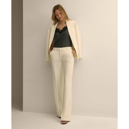 Crepe Wide-Leg Pants