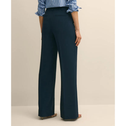 Crepe Wide-Leg Pants