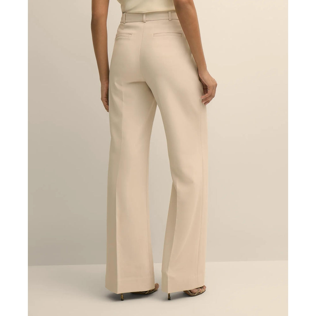 Crepe Wide-Leg Pants