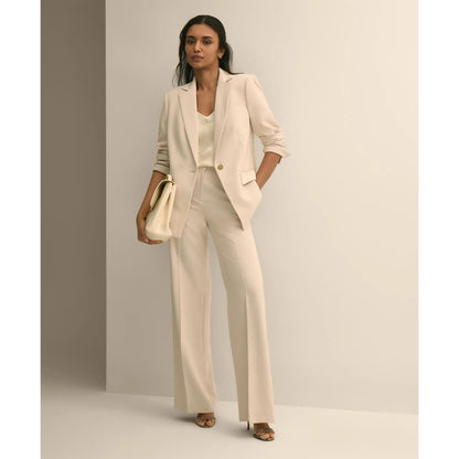 Crepe Wide-Leg Pants