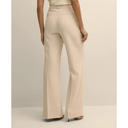 Crepe Wide-Leg Pants
