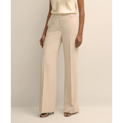 Crepe Wide-Leg Pants