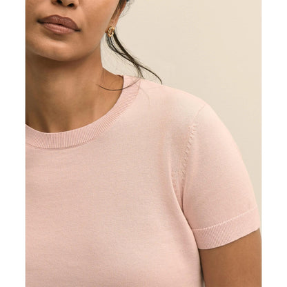 Supima Cotton Short-Sleeve Shell Sweater