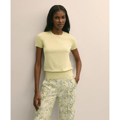 Supima Cotton Short-Sleeve Shell Sweater