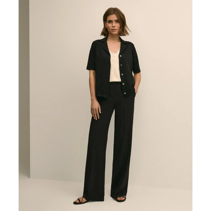 Silk-Cotton Polo Sweater