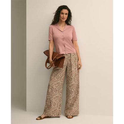 Silk-Cotton Polo Sweater
