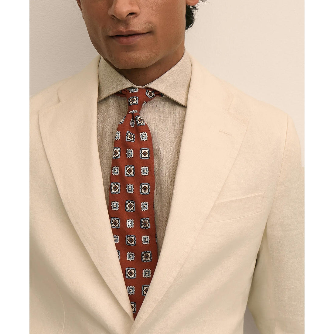 Slim Fit Linen Suit Jacket