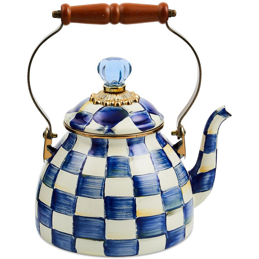 Mackenzie-Childs Royal Check 2-Qt. Tea Kettle