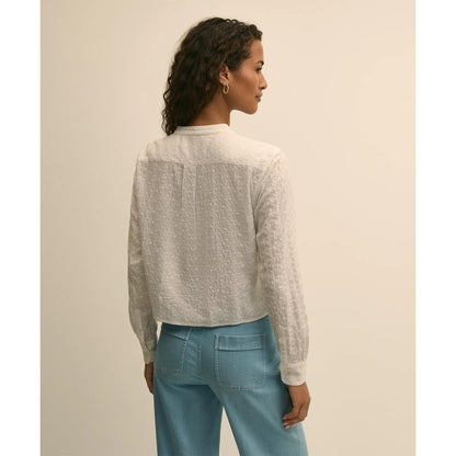 Embroidered Cropped Shirt