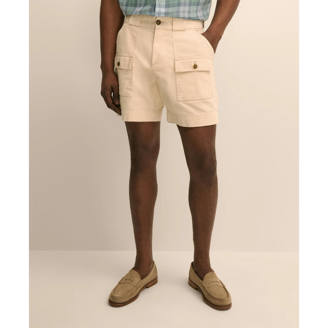 6.5" Cotton Corduroy Camp Shorts