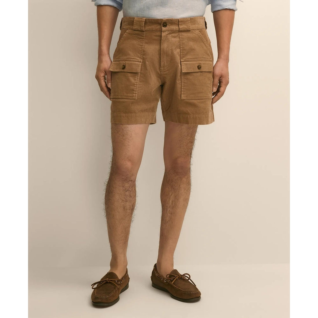 6.5" Cotton Corduroy Camp Shorts