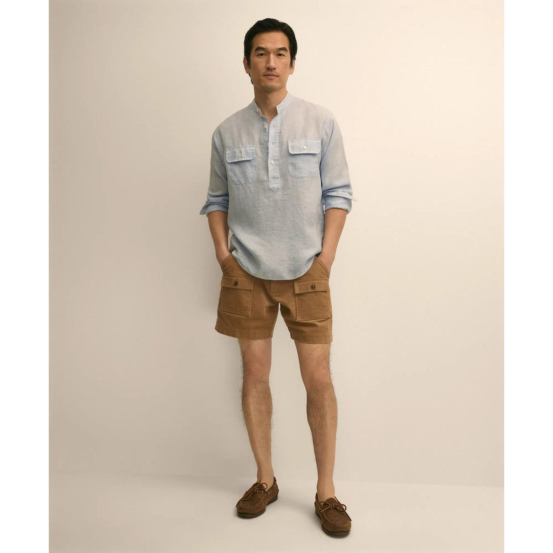 6.5" Cotton Corduroy Camp Shorts