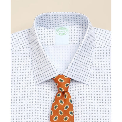 Brooks Brothers Explorer Collection Non-Iron Twill Ainsley Collar, Geo Dot Dress Shirt