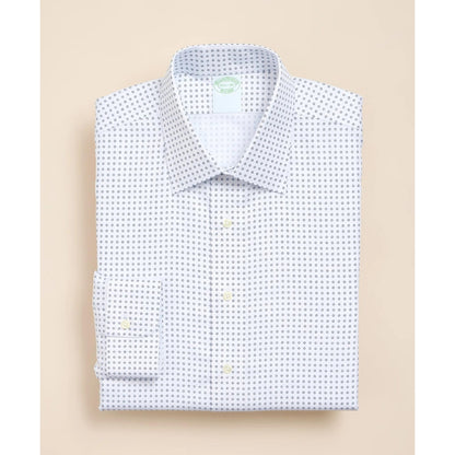 Brooks Brothers Explorer Collection Non-Iron Twill Ainsley Collar, Geo Dot Dress Shirt
