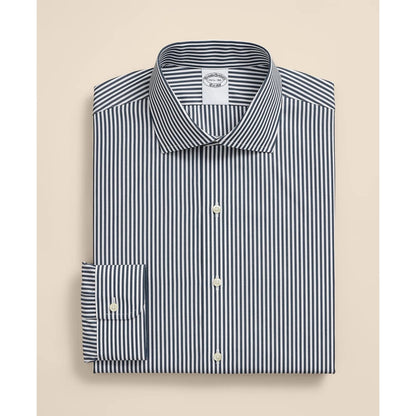 Pure Supima Cotton Regular-Finish English Spread Collar, Stripe Dress Shirt