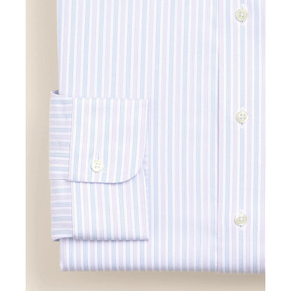 Brooks Brothers Explorer Collection Non-Iron Twill Ainsley Collar, Triple Stripe Dress Shirt