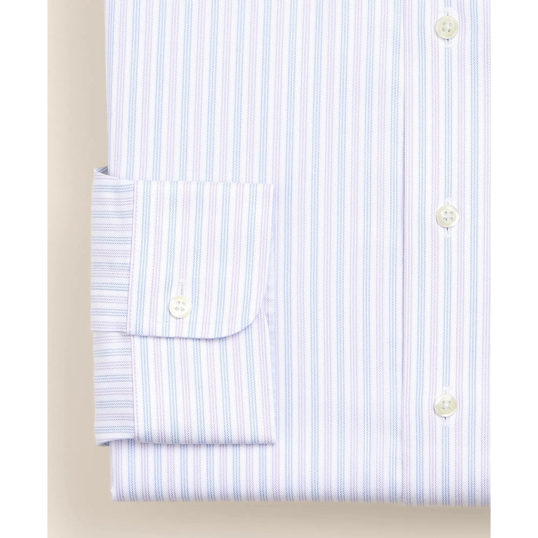Brooks Brothers Explorer Collection Non-Iron Twill Ainsley Collar, Triple Stripe Dress Shirt