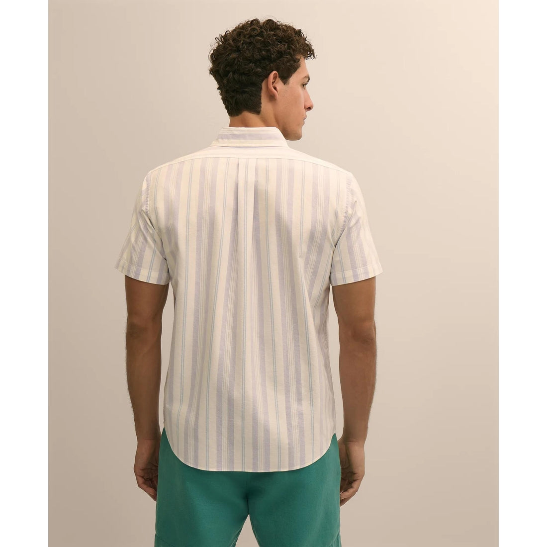 Friday Shirt, Short-Sleeve Oxford Stripe