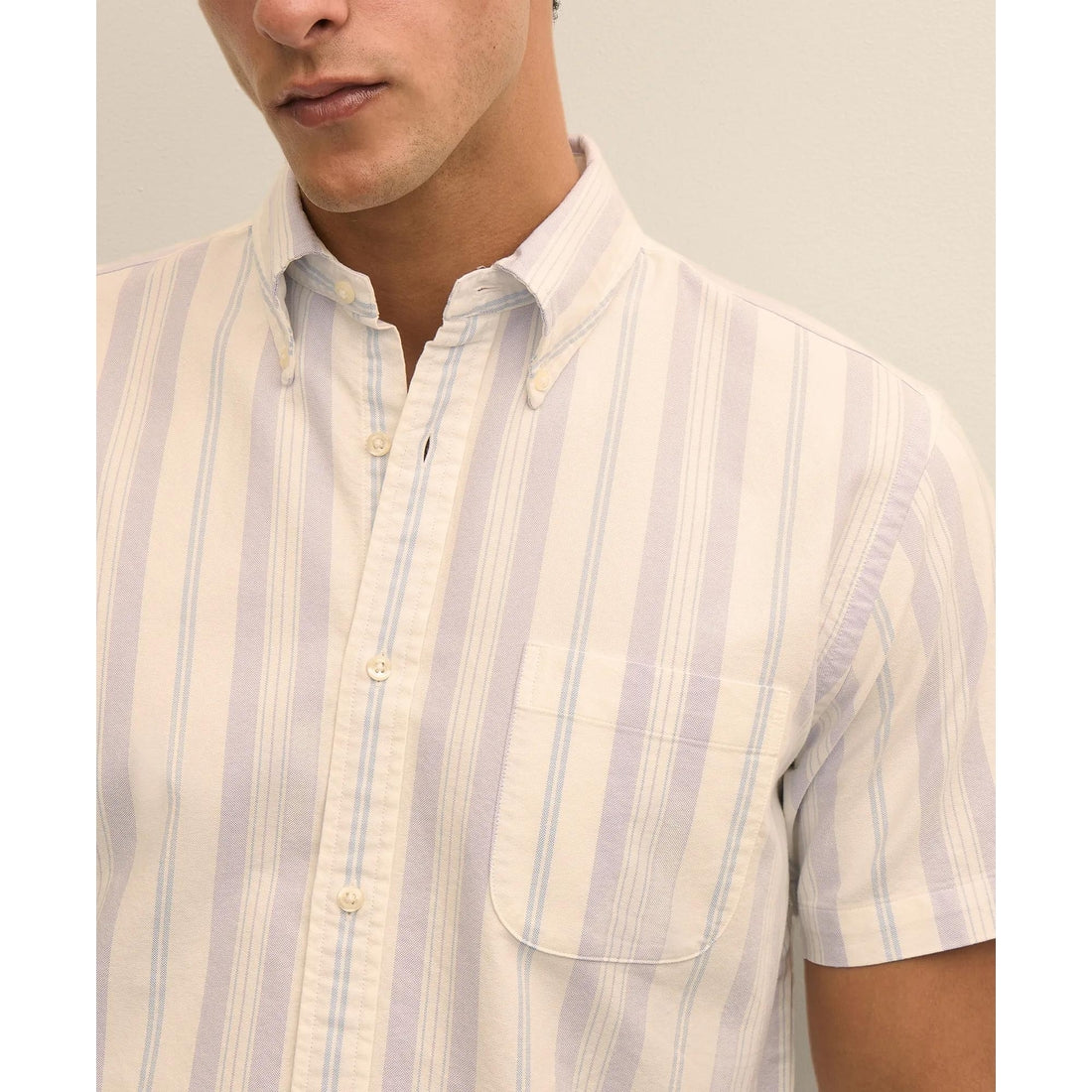 Friday Shirt, Short-Sleeve Oxford Stripe