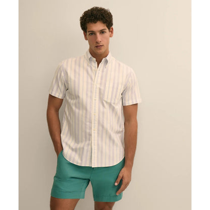 Friday Shirt, Short-Sleeve Oxford Stripe