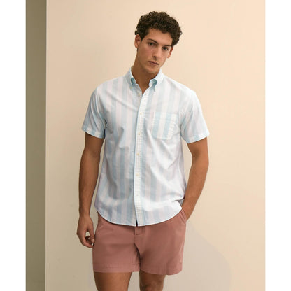 Friday Shirt, Short-Sleeve Oxford Stripe