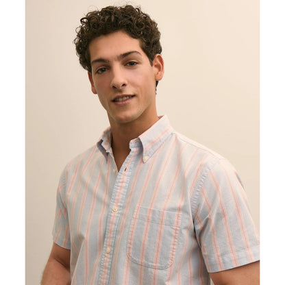 Friday Shirt, Short-Sleeve Oxford Stripe