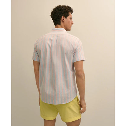 Friday Shirt, Short-Sleeve Oxford Stripe