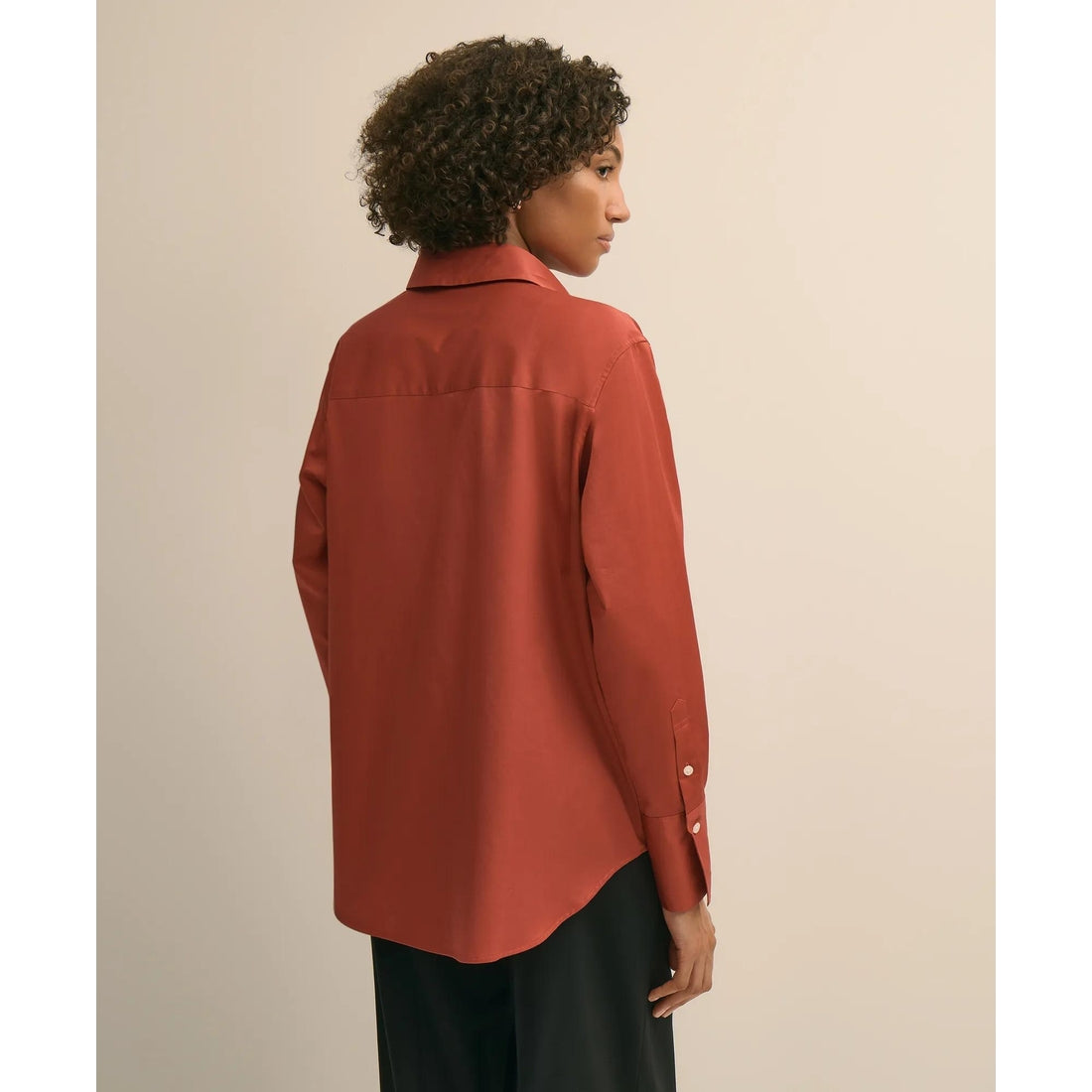 Supima Cotton Sateen Relaxed Shirt